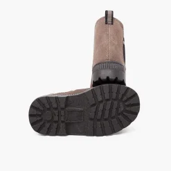 Pisamonas Boots>Striped Side Elastic Split Sock Boot
