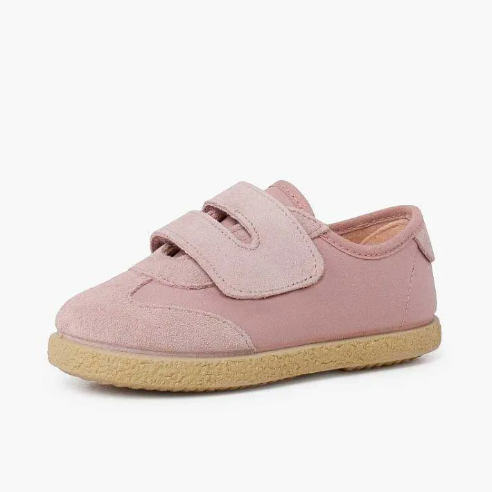 Pisamonas Trainers>Suede And Faux Leather Trainers