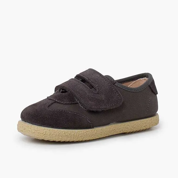 Pisamonas Trainers>Suede And Faux Leather Trainers