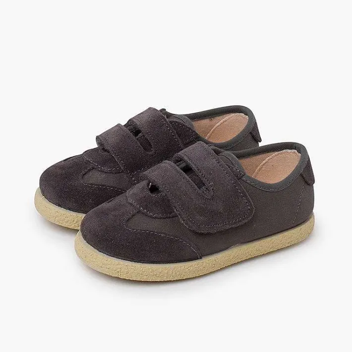 Pisamonas Trainers>Suede And Faux Leather Trainers