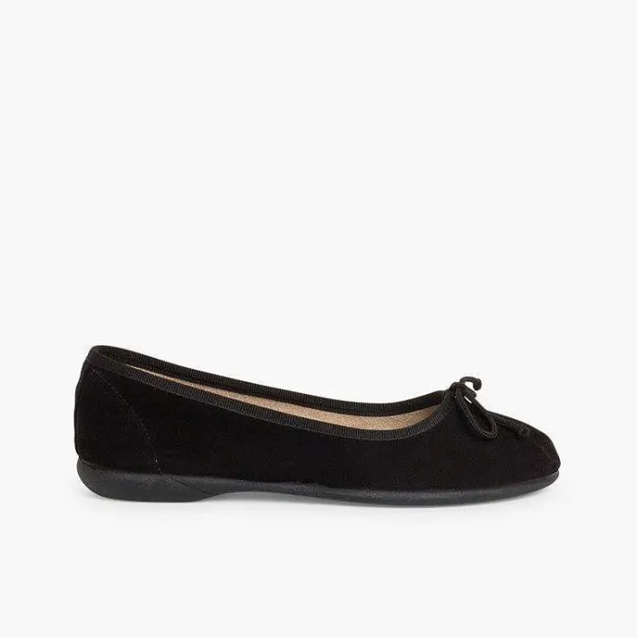 Pisamonas Ballet Pumps And Flats>Suede Ballerina Pumps