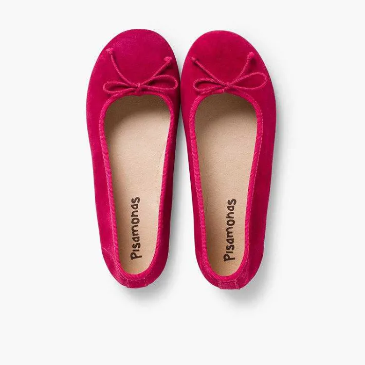 Pisamonas Ballet Pumps And Flats>Suede Ballerina Pumps