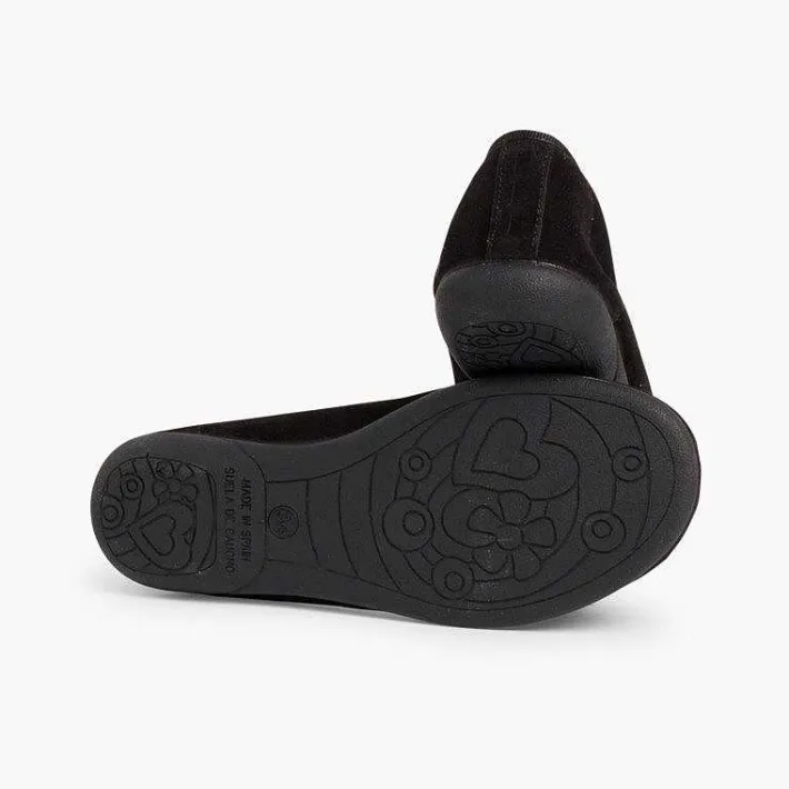Pisamonas Ballet Pumps And Flats>Suede Ballerina Pumps