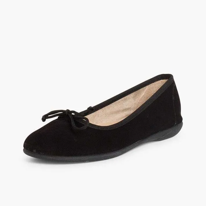 Pisamonas Ballet Pumps And Flats>Suede Ballerina Pumps