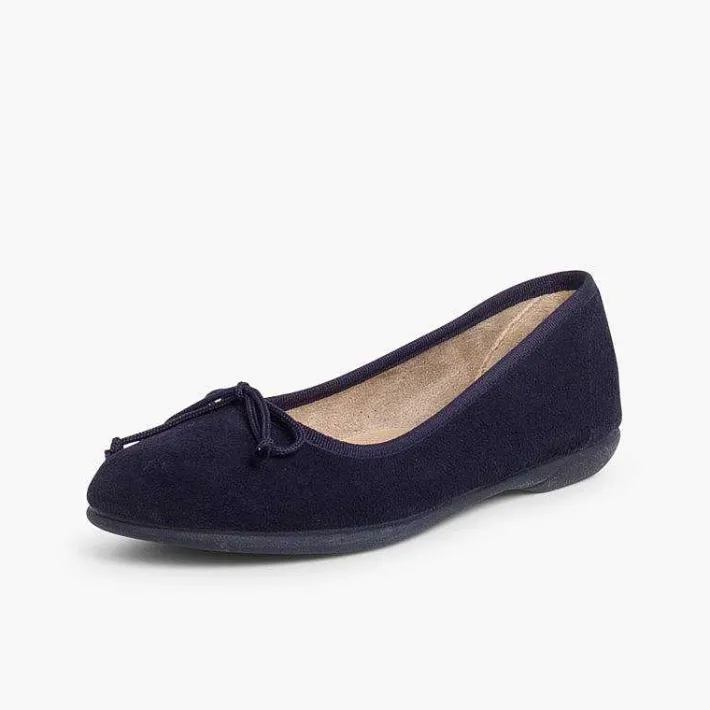 Pisamonas Ballet Pumps And Flats>Suede Ballerina Pumps