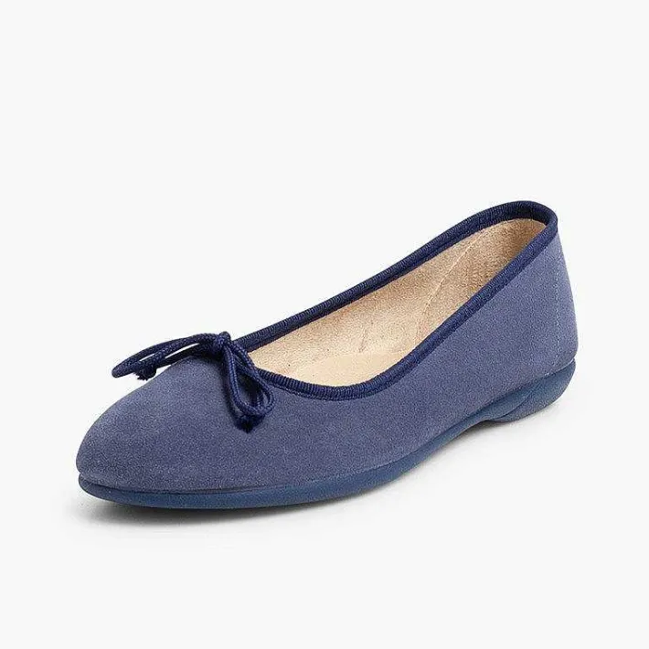 Pisamonas Ballet Pumps And Flats>Suede Ballerina Pumps