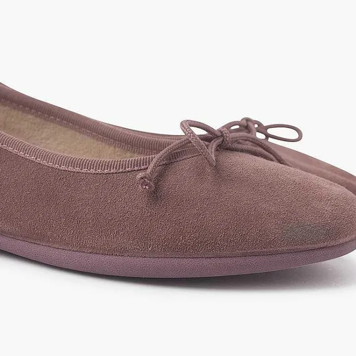 Pisamonas Ballet Pumps And Flats>Suede Ballerina Pumps