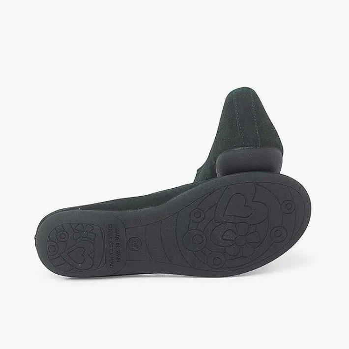 Pisamonas Ballet Pumps And Flats>Suede Ballerina Pumps