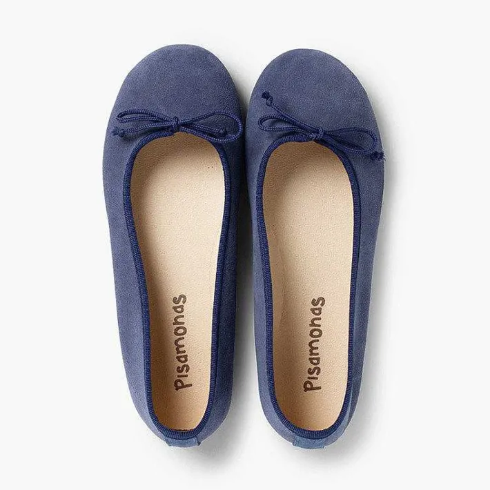 Pisamonas Ballet Pumps And Flats>Suede Ballerina Pumps