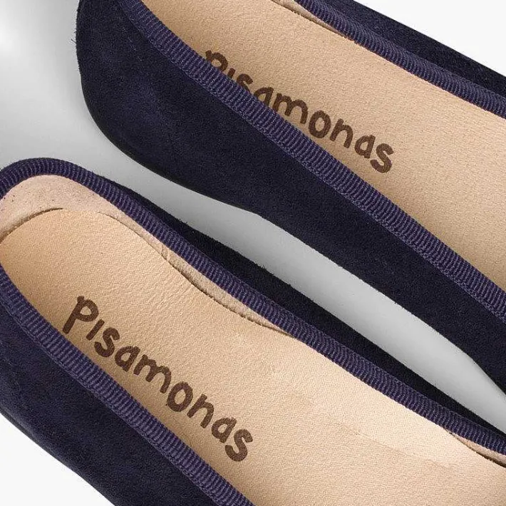 Pisamonas Ballet Pumps And Flats>Suede Ballerina Pumps