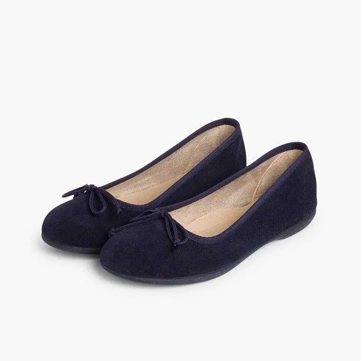 Pisamonas Ballet Pumps And Flats>Suede Ballerina Pumps