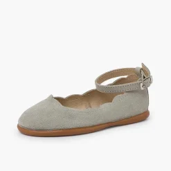 Pisamonas Ballet Pumps And Flats>Suede Ballet Pumps Bracelet Wave Details