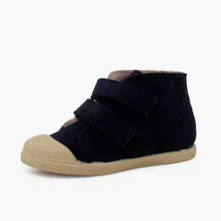 Pisamonas Boots>Suede Boot Double Hook-And-Loop Fastener