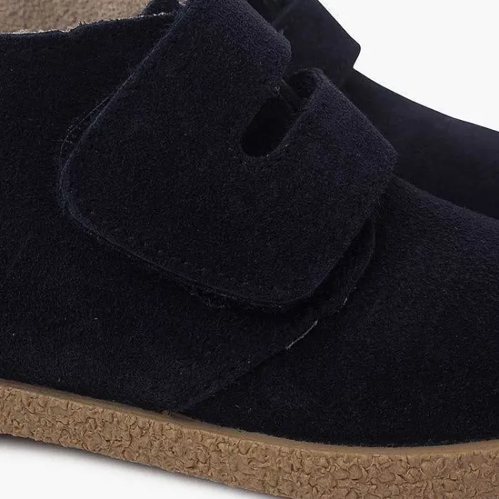Pisamonas Boots>Suede Booties Wide Adherent Strip