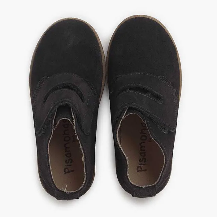 Pisamonas Boots>Suede Booties Wide Adherent Strip