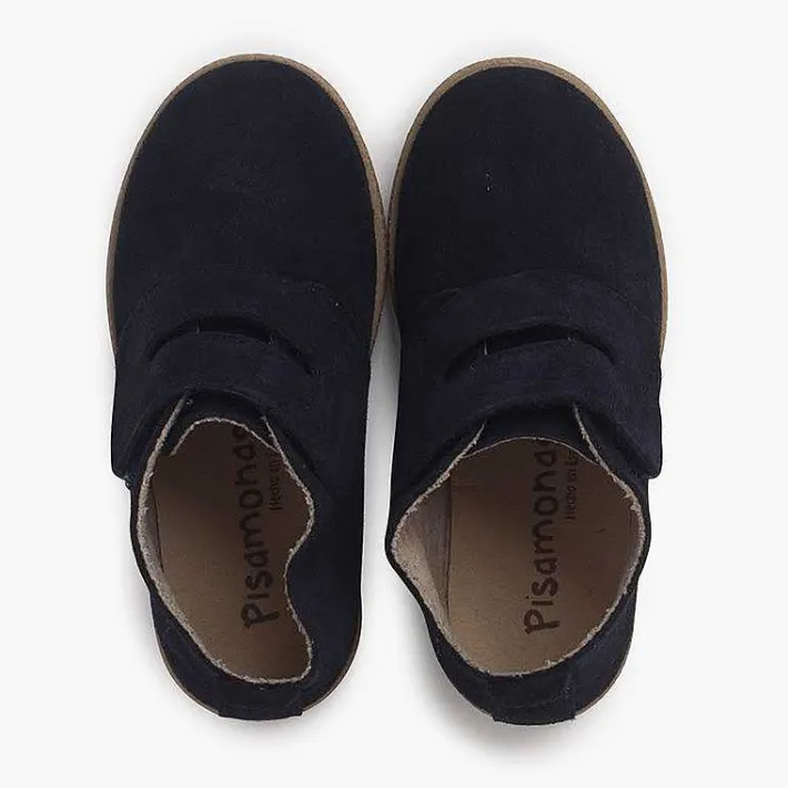 Pisamonas Boots>Suede Booties Wide Adherent Strip