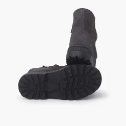 Pisamonas Boots>Suede Boots With Wrinkled Effect