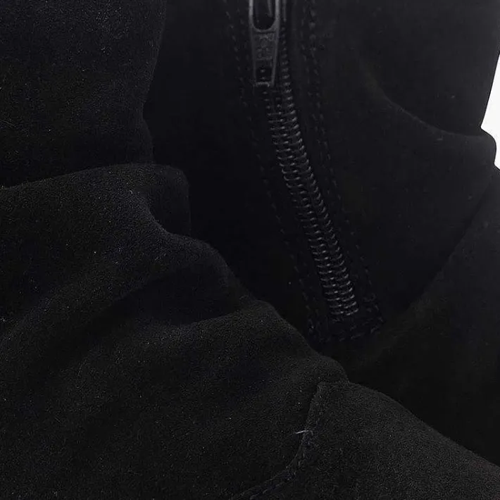 Pisamonas Boots>Suede Boots With Wrinkled Effect