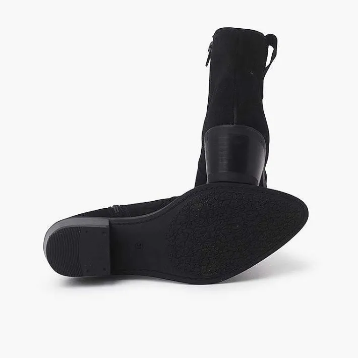 Pisamonas Boots>Suede Cowboy Ankle Boots