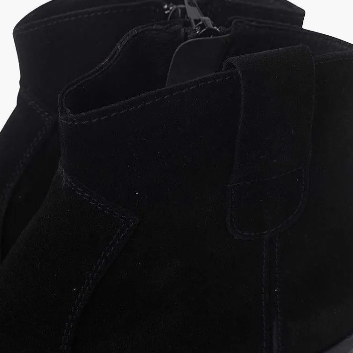 Pisamonas Boots>Suede Cowboy Ankle Boots