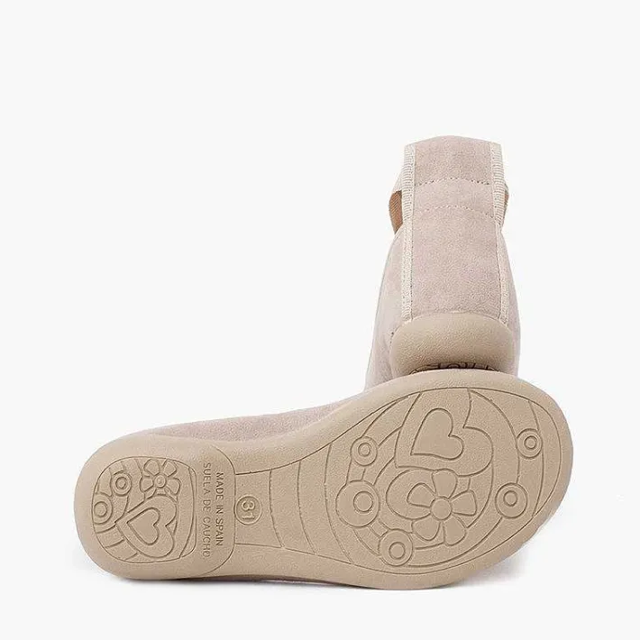 Pisamonas Ballet Pumps And Flats>Suede Effect Ballet Pumps With Bows