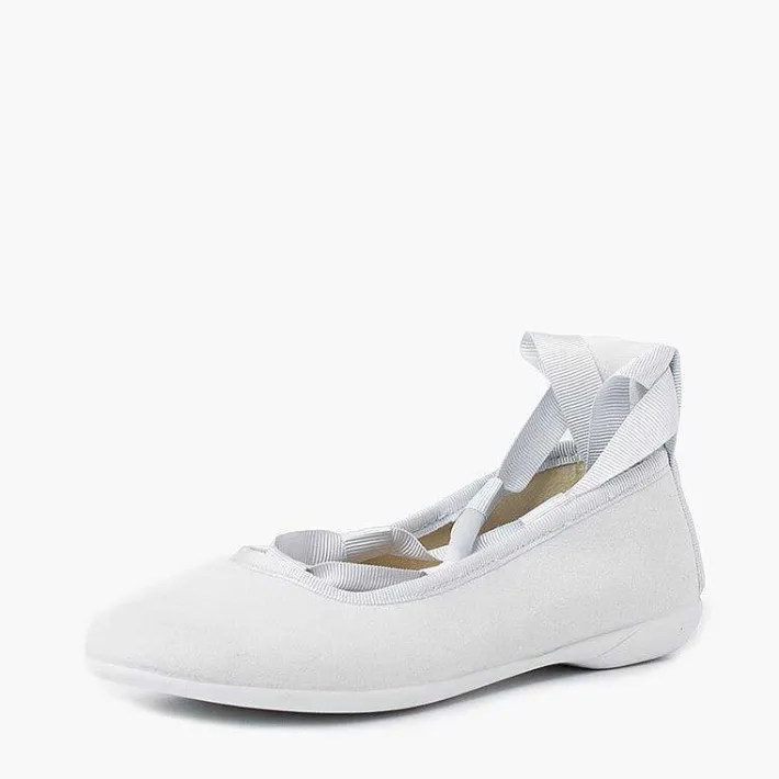 Pisamonas Ballet Pumps And Flats>Suede Effect Ballet Pumps With Bows