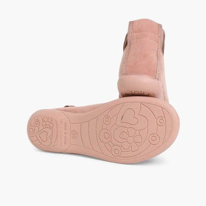 Pisamonas Ballet Pumps And Flats>Suede Effect Ballet Pumps With Bows