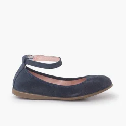 Pisamonas Ballet Pumps And Flats>Suede Flexible Ballerinas With Strap