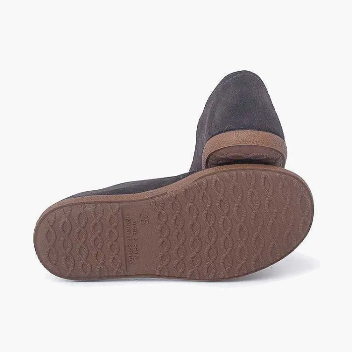Pisamonas Brogues And Bluchers>Suede Lace Up Bluchers With Caramel Sole