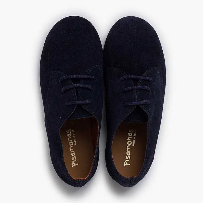 Pisamonas Brogues And Bluchers>Suede Lace-Up Derby Shoes For Children