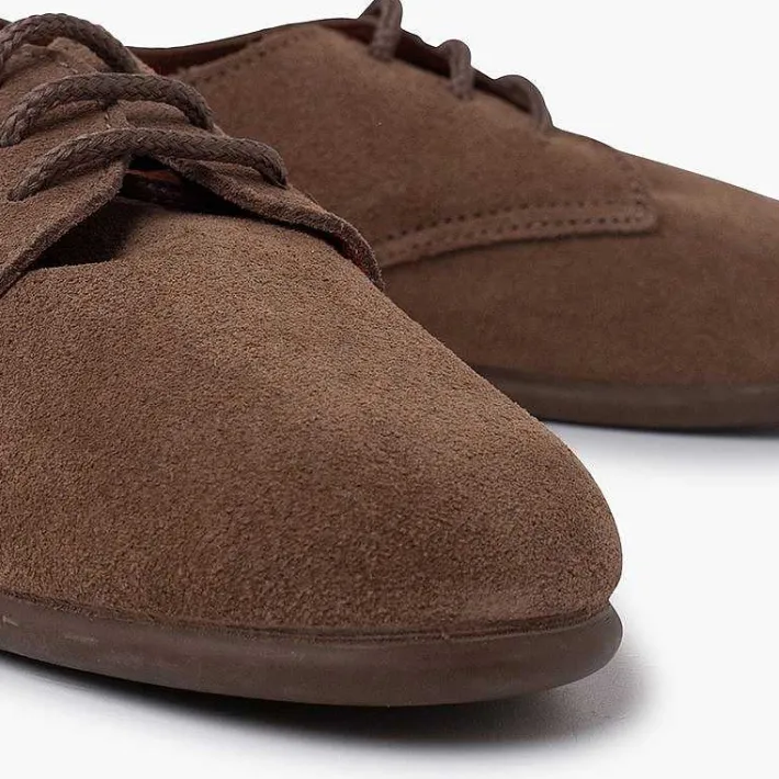 Pisamonas Brogues And Bluchers>Suede Lace-Up Derby Shoes For Children