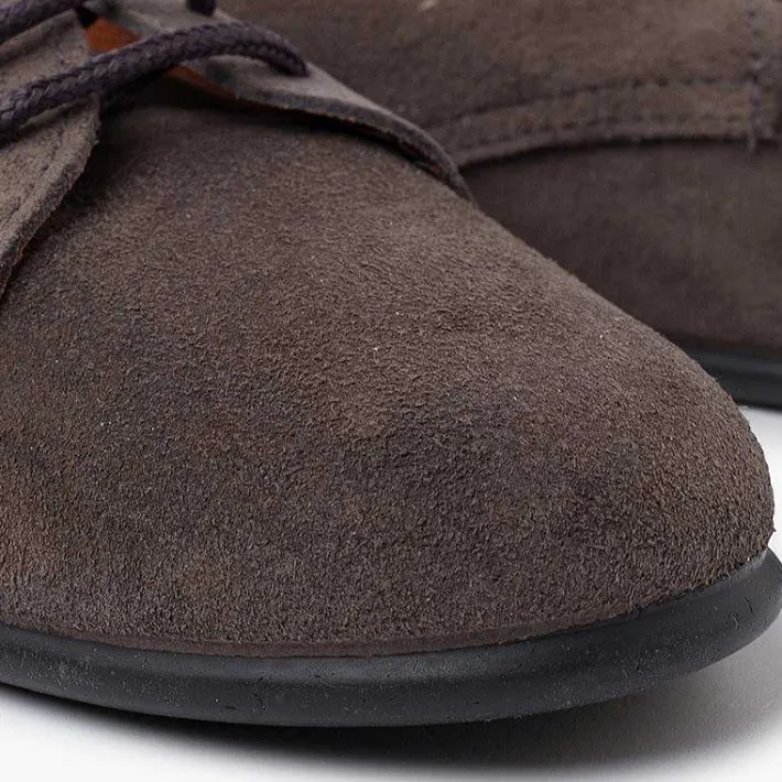 Pisamonas Brogues And Bluchers>Suede Lace-Up Derby Shoes For Children