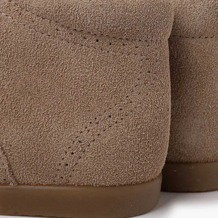 Pisamonas Lace Up Oxfords>Suede Lace-Up Oxford Booties
