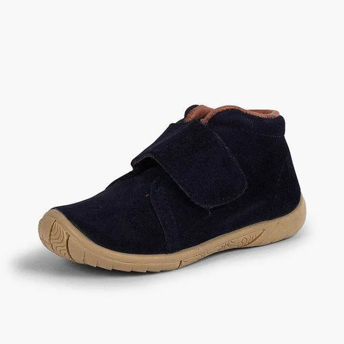 Pisamonas Boots>Suede Loop Fasteners Boots Reinforced Toe