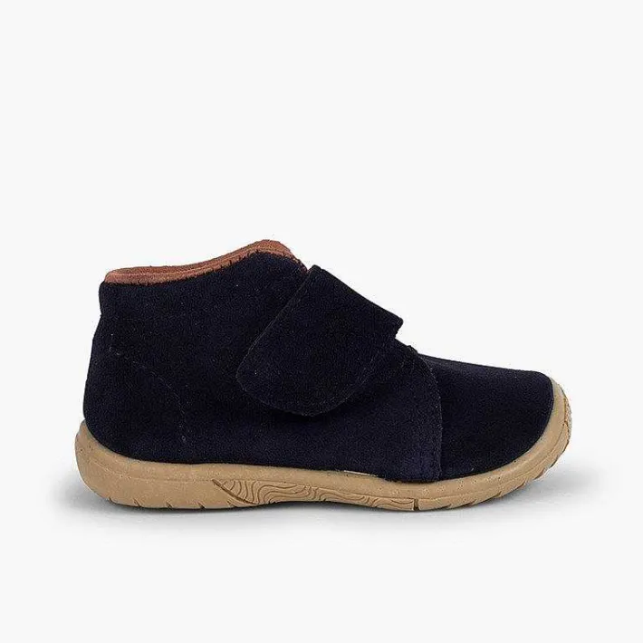 Pisamonas Boots>Suede Loop Fasteners Boots Reinforced Toe