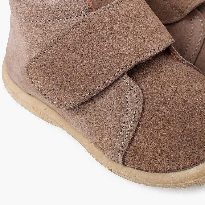 Pisamonas Boots>Suede Loop Fasteners Boots Reinforced Toe