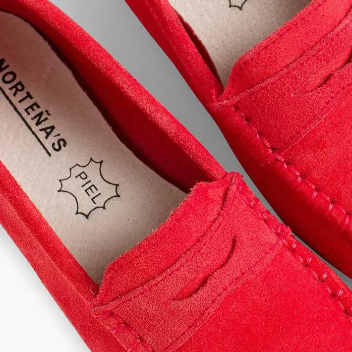 Pisamonas Moccasins And Loafers>Suede Mask Loafers Nortenas