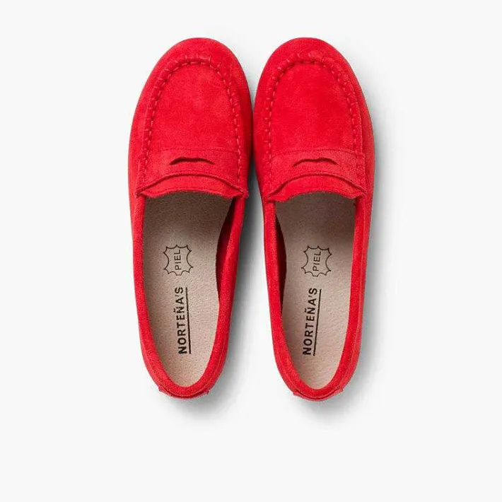 Pisamonas Moccasins And Loafers>Suede Mask Loafers Nortenas