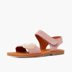 Pisamonas Sandals>Suede Sandals With Multicoloured Strap And Riptape