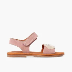 Pisamonas Sandals>Suede Sandals With Multicoloured Strap And Riptape