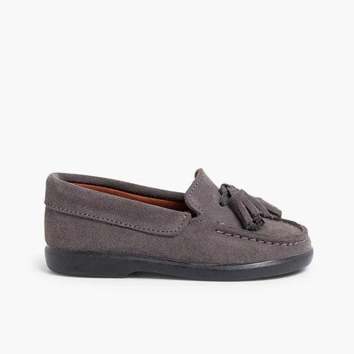 Pisamonas Moccasins And Loafers>Suede Tassel Moccasins