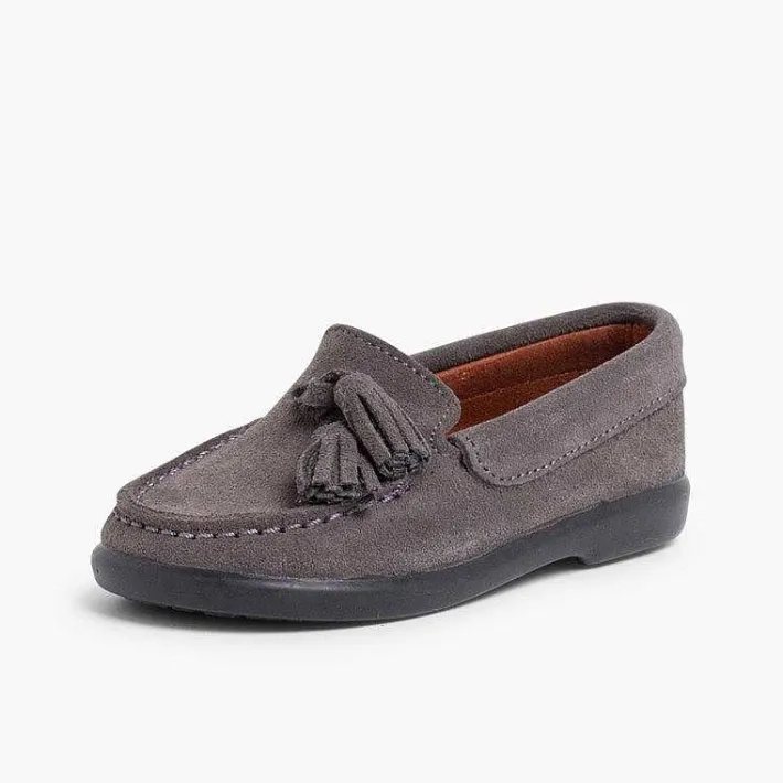 Pisamonas Moccasins And Loafers>Suede Tassel Moccasins