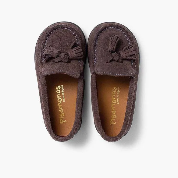 Pisamonas Moccasins And Loafers>Suede Tassel Moccasins