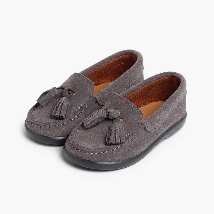 Pisamonas Moccasins And Loafers>Suede Tassel Moccasins