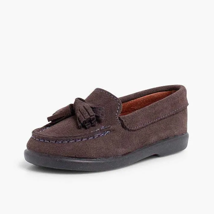 Pisamonas Moccasins And Loafers>Suede Tassel Moccasins