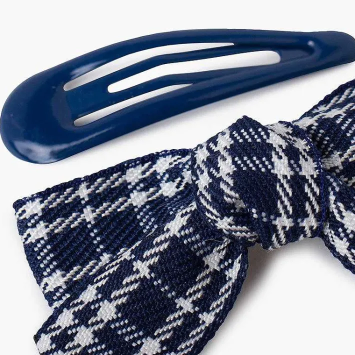 Pisamonas Hair Accessories>Tartan Duck Beak Bow And Hairpins Pack
