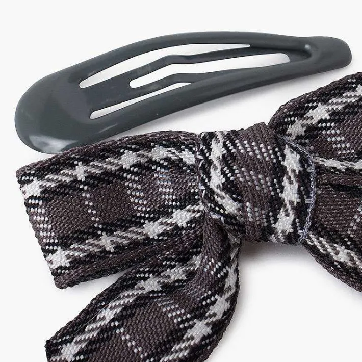 Pisamonas Hair Accessories>Tartan Duck Beak Bow And Hairpins Pack