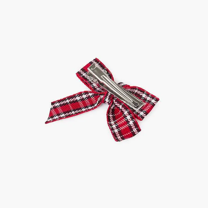 Pisamonas Hair Accessories>Tartan Duck Beak Bow And Hairpins Pack