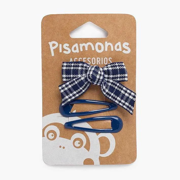 Pisamonas Hair Accessories>Tartan Duck Beak Bow And Hairpins Pack