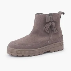 Pisamonas Boots>Tassel Track Boots For Girl Colour Taupe